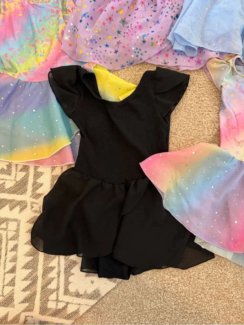 Girls Dance Ballet Dress Bundle - Multicolor, Pink, Blue, Black